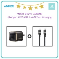 IPHONE SAMSUNG ANKER B2692 WONG Charger 40W USB C GaN Fast Charging Apple Samsungiphone Black Myth W