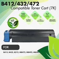 Oki B412 432 472 Compatible Black Toner Cart 7K