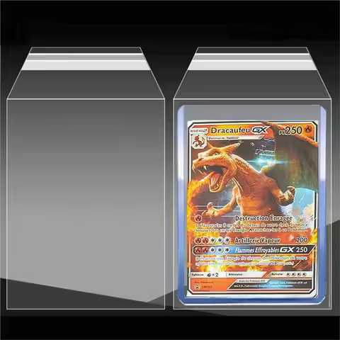 100PCS Clear Protective Sleeves Fit For 35PT-100PT Hard Plastic Card Holder For Pokemon TCG Game Tra