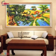 Digitized Painting Color By Number Vietnamese Homeland Village Large Format Frameless PC3080