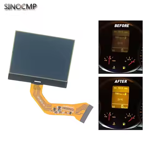 Dashboard Monochrome LCD Screen 7L6920970R/L 7L6920 970D for VW Touareg V6 Porsche Cayenne Cayenne S