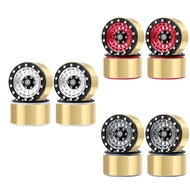 [Pure heart]4Pcs 1.9inch Beadlock Wheel Rims Hub for 1/10 SCX10 TRX4 RC Crawler Car Part