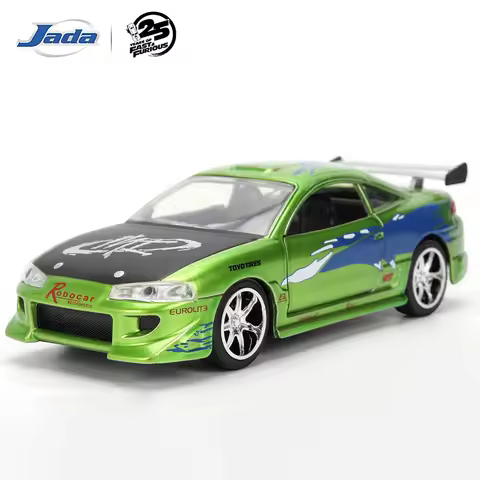 JADA 25th Anniversary 1:32 Die-cast Fast & Furious Brian's Mitsubishi Eclipse – Candy Green JD36959