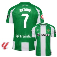 REAL BETIS 2025/26 Fans Edition Men's Home Shor Sleeves Football Jersey T-shirt with #7 ANTONY