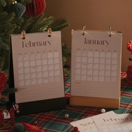 Desk Calendar 2025 - Cute desk Calendar model - A-shaped Calendar Binder 2025 Chia Calendar