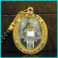 BY2 Thai Buddha Amulets Reverend Father Pen Ganesha Necklace Souvenir