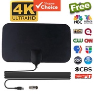 TV Antena 1080P Digital HDTV Indoor TV Antenna Booster Active Aerial HD Flat Design