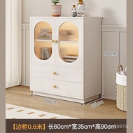 Cream Style Sideboard Cabinet French Simplicity Cupboard Cupboard Tea Cabinet Household Living Room Storage Cabinet Wall
