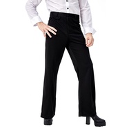 ☽In Stock Men Adult 70s Disco Role Playing Hippie Cosplay Costume Full Suit  Halloween Carnival Costume