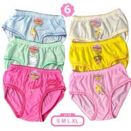6pcs Celana dalam anak perempuan 1-8thn S.M.L.XL LoL.frozen.hello Kitty . Doraemon termurah/1lusin C