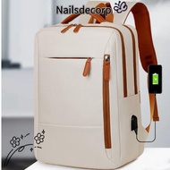 NAILS Laptop Backpack, 15.6inch  Travel Laptop Bag, Fashion 35L Large Capacity with USB Charging Por