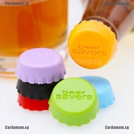{carda} 6pcs Reusable Silicone Bottle Caps Beer Cover Soda Cola Lid Wine Saver