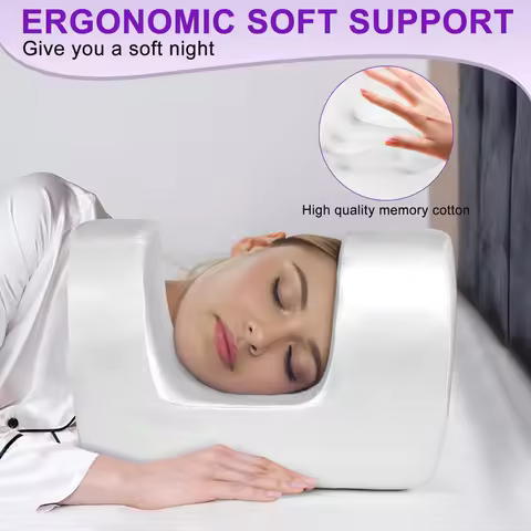 Anti Wrinkle Beauty Pillow Satin Pillowcase Memory Foam Face Pillow for Sleeping Prevent Sleep Wrink