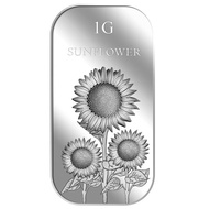 999 Pure Silver | 1g Sunflower Silver Bar