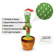 【COD】Dancing Cactus Cactus Plush Toy Talk Kaktus Bercakap Dancing toy song plush Dancing Cactus Earl