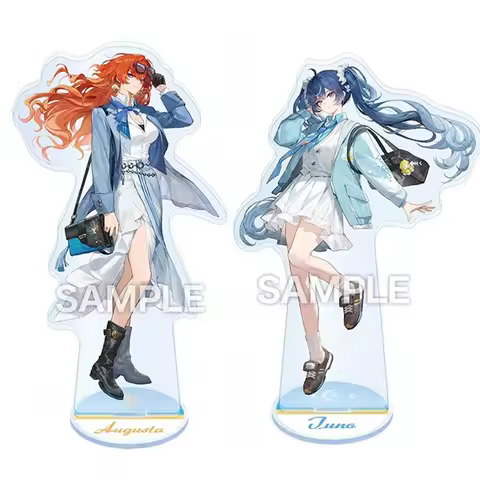 Wuthering Waves Game Character Acrylic Plaque Desktop Ornament Augusta‌ GALBRENA Iuno Cosplay Stand 