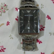 ARMANI時尚專櫃 精品手錶 石英錶 稀有長方形錶款 二手出清