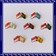 Custom Pin Bros Lencana Kuningan Emas Logo Kementerian BUMN Instansi Organisasi (Terima Order Satuan