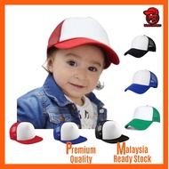 Kids Cap Basic Blank Plain Boys Girls Children Cap Snapback Flat Brim Baseball Curve Brim Trucker Ca
