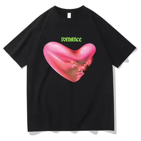 Fontaines D.C. Romance T Shirt New Fashion Men/Wmen Aesthetic Funny Retro T-Shirt Unisex High Qualit