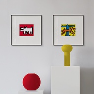 Keith Haring Street Graffiti สไตล์ป๊อปการตกแต่งการ์ตูนสนุก0721-A1รูปภาพศิลปะ