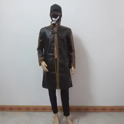 Watch Dogs Aiden Pearce Wind Coat Windbreaker Cos Christmas Party Halloween Uniform Outfit Cosplay C