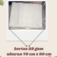 28 gsm paper measuring 70x90cm