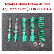 Toyota Estima Previa ACR50 Front &amp; Rear Adjustable Set ( TEIN FLEX A ) Shock Absorber / Sport Spring / Coilover