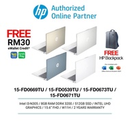 HP Laptop (I3-N305/8GB/512GB SSD/W11H/2YW BP + OPI) 14-EP0300TU/14-EP0301TU/15-FD0538TU/15-FD0539TU/