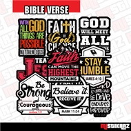 Bible verse - Waterproof Sticker