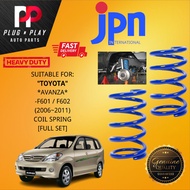 TOYOTA AVANZA F601 / F602 2006~2011 FULL SET FRONT &amp; REAR ORIGINAL JPN COIL SPRING LEFT &amp; RIGHT (KIRI &amp; KANAN)