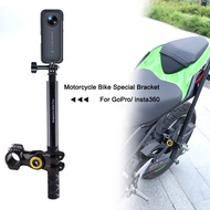 Motorcycle Bike Panoramic Monopod Bicycle Hidden Selfie Stick For Gopro Max Hero 11 10 One DJI Insta