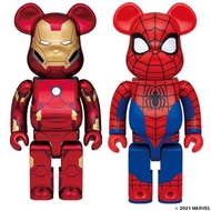 medicom bearbrick be@rbrick  400% marvel 一番賞 SP賞 IRONMAN LAST 賞 SPIDER-MAN