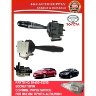 84652-02210 TOYOTA PARTS WIPER SWITCH 10PIN FOR USE ON: TOYOTA ALTIS ZZE,WISH