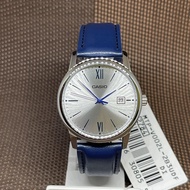 Casio MTP-V002L-2B3 Standard Analog Blue Leather Strap Men's Dress Watch