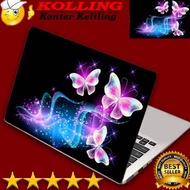Terbaru Garskin Laptop buterfly pink Skin Laptop Stiker Laptop