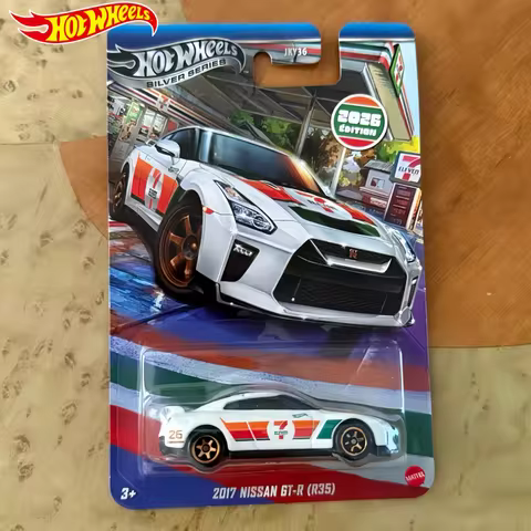 Hot Wheels 1:64 2017 Nissan GT-R R35 7-Eleven Co-branded Diecast Car Model 7-ELEVEN Limited Edition 