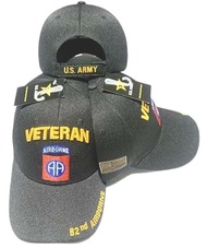 Trade Winds U.S. Army 82ND Airborne Division Veteran Ball Cap - Black, 7 3/4