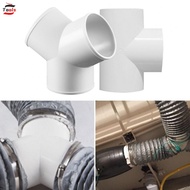 Ventilation Pipe Connector with Tumble Dryer Vent Hose Compatibility White Color