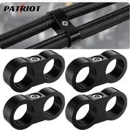 Aluminum Alloy Hose Clamp for Fuel Line and Oil Pipe, Hex Bolt Tightening, Anti-Rust Automotive Orga