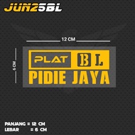 BL PIDIE JAYA PLATE WRITING CUTTING STICKER JUN25BL ACH/