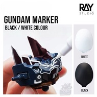 RAY STUDIO White/Black Marker Pen Gundam Black/White Gunpla Decorative Acrylic Marker
