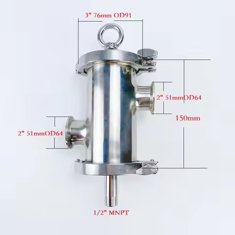3"(76mm)OD91 Gin Basket Set For Homebrew With Filter Basket Of V-350ml ,Connector 3"*3"X2"*2",Gin Ba