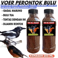 250 ML VOER PERONTOK BULU FULL MABUNG TUNTAS UNTUK MURAI BATU kacer Anis merah cucak ijo jenggot pen