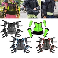 [Menolana] Kids Motorcycle Protectors Suit Race Bike Gear Armour Vest Shock Absorbing Easy