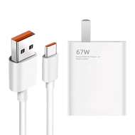 ส่งจากไทย ชุดชาร์จ XIAOMI 67W สายชาร์จ 6A หัวชาร์จ 67W Xiaomi USB Type C Quick Charge รุ่น เสียวมี่
