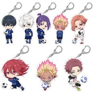 Lucky Seven Store TV football Anime Blue lock Official You Hiori Yoichi Isagi cute Acrylic keychain 