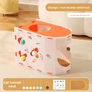 HELLOLEIBOO | Entertainment & Exercise Cat Tunnel & Scratching Pad 1 Unit