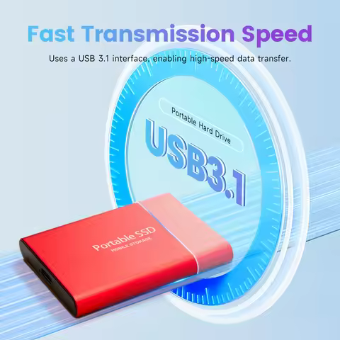 Portable 8TB Hard Drive External Hard Drives 16TB External Hard Disk 32TB Solid State Drive USB 3.1 