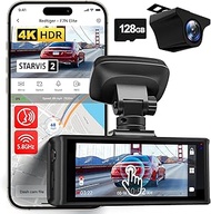 REDTIGER 4K HDR Dash Cam Front and Rear, STARVIS 2 Sensor, 5.8GHz WiFi APP, 3.18" Touchscreen, Voice